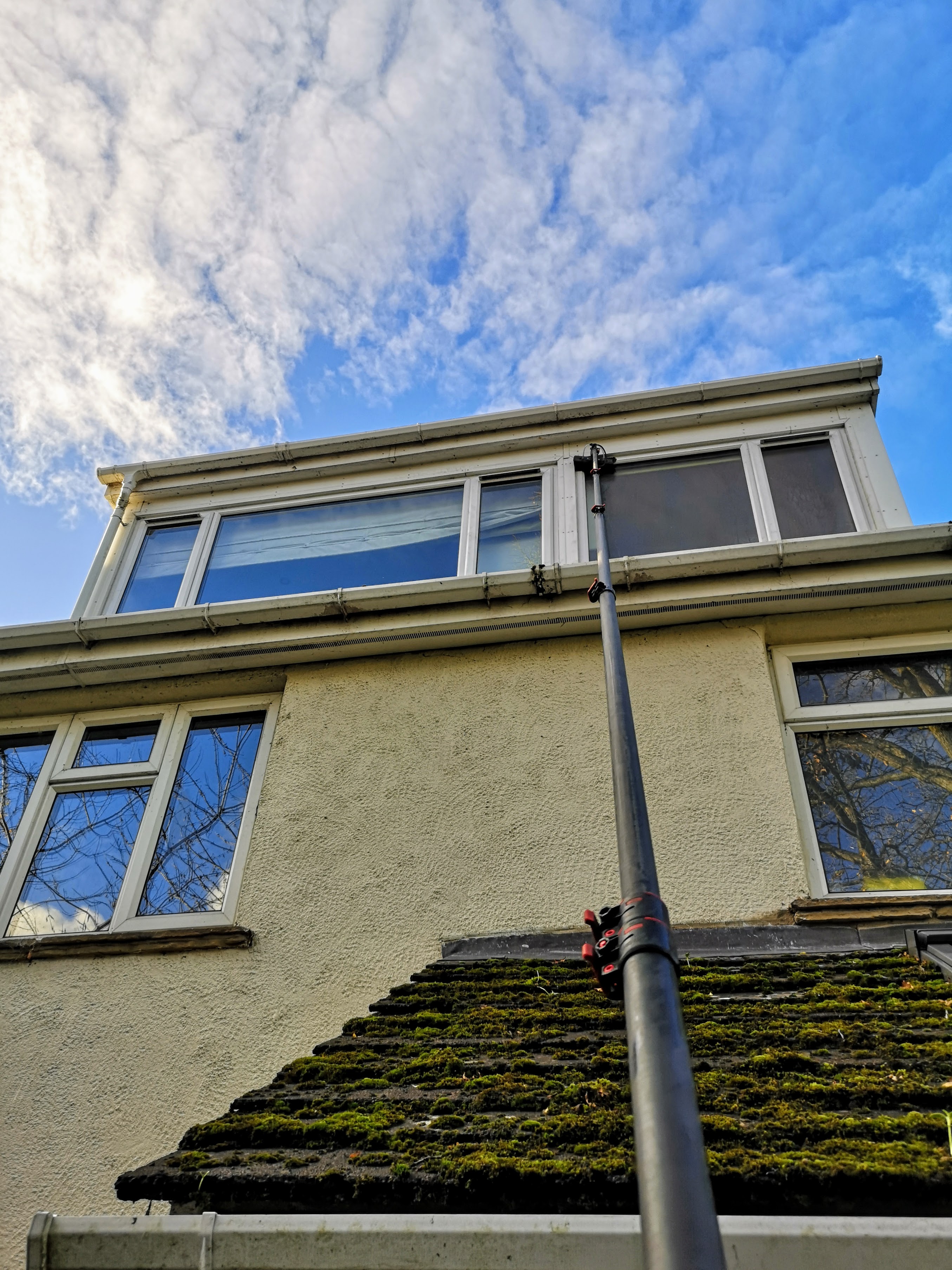Window cleaning Yorkshire stone building